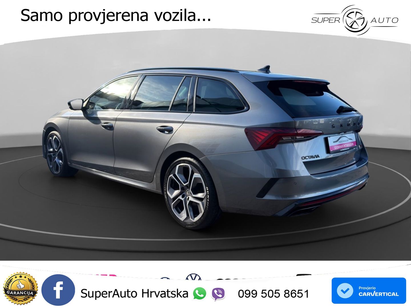 Škoda Octavia Combi RS 2.0 TDI (200 KS) DSG LED+GR SJED+ACC