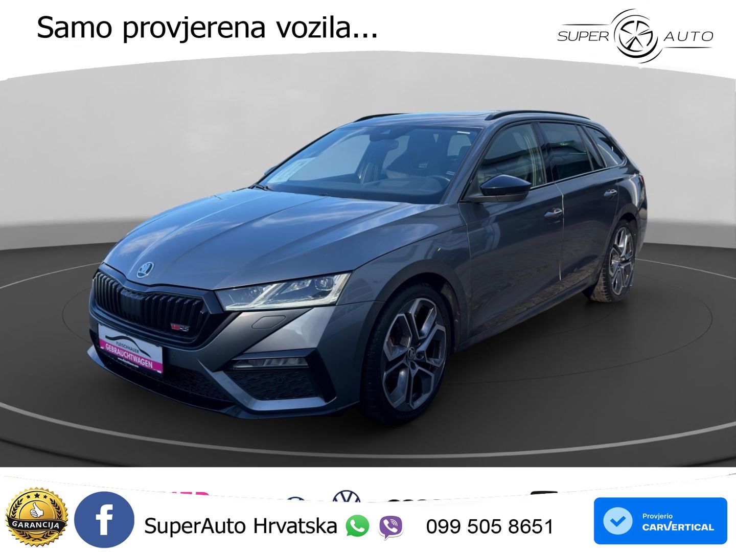 Škoda Octavia Combi RS 2.0 TDI (200 KS) DSG LED+GR SJED+ACC