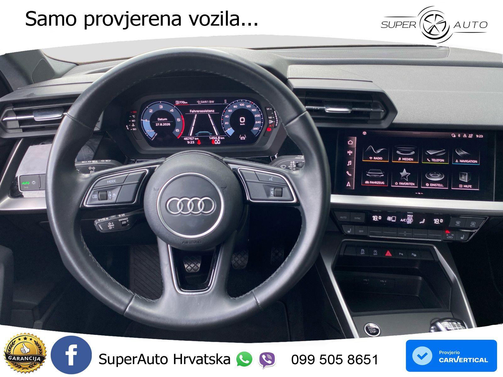 Audi A3 30 TDI (116 KS) advanced LED+GR SJED+ACC
