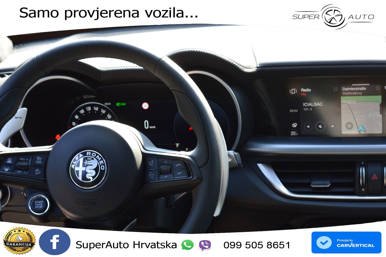 Alfa Romeo Stelvio 2.0 Turbo (280 KS) Q4 Automatic LED+GR SJED+ACC