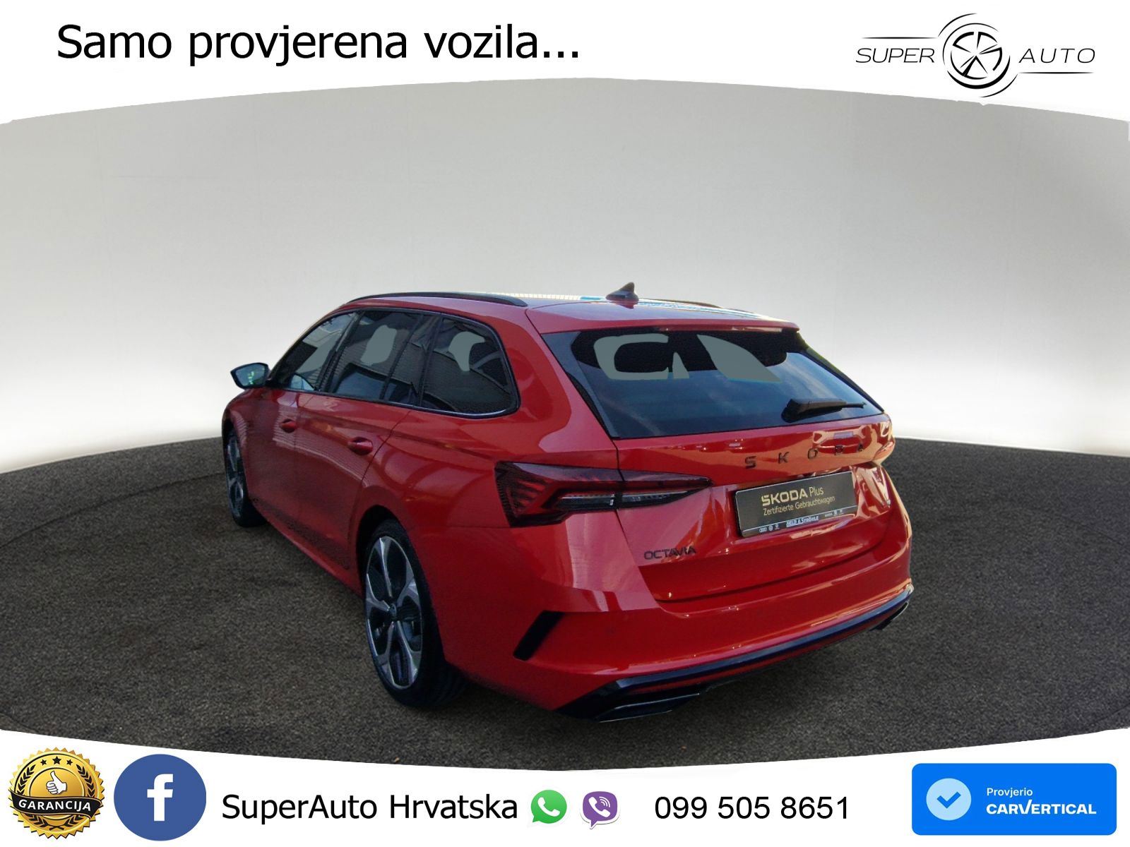Škoda Octavia Combi RS 2.0 TSI (265 KS) DSG LED+GR SJED+ACC