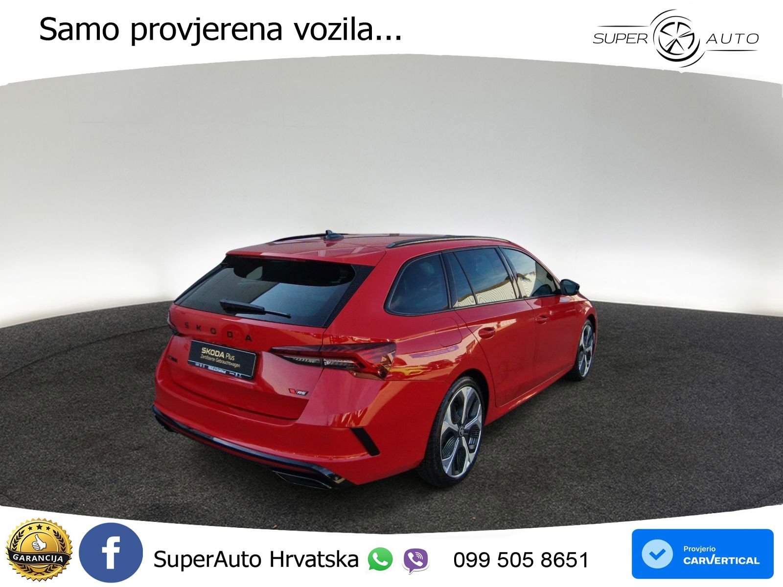 Škoda Octavia Combi RS 2.0 TSI (265 KS) DSG LED+GR SJED+ACC