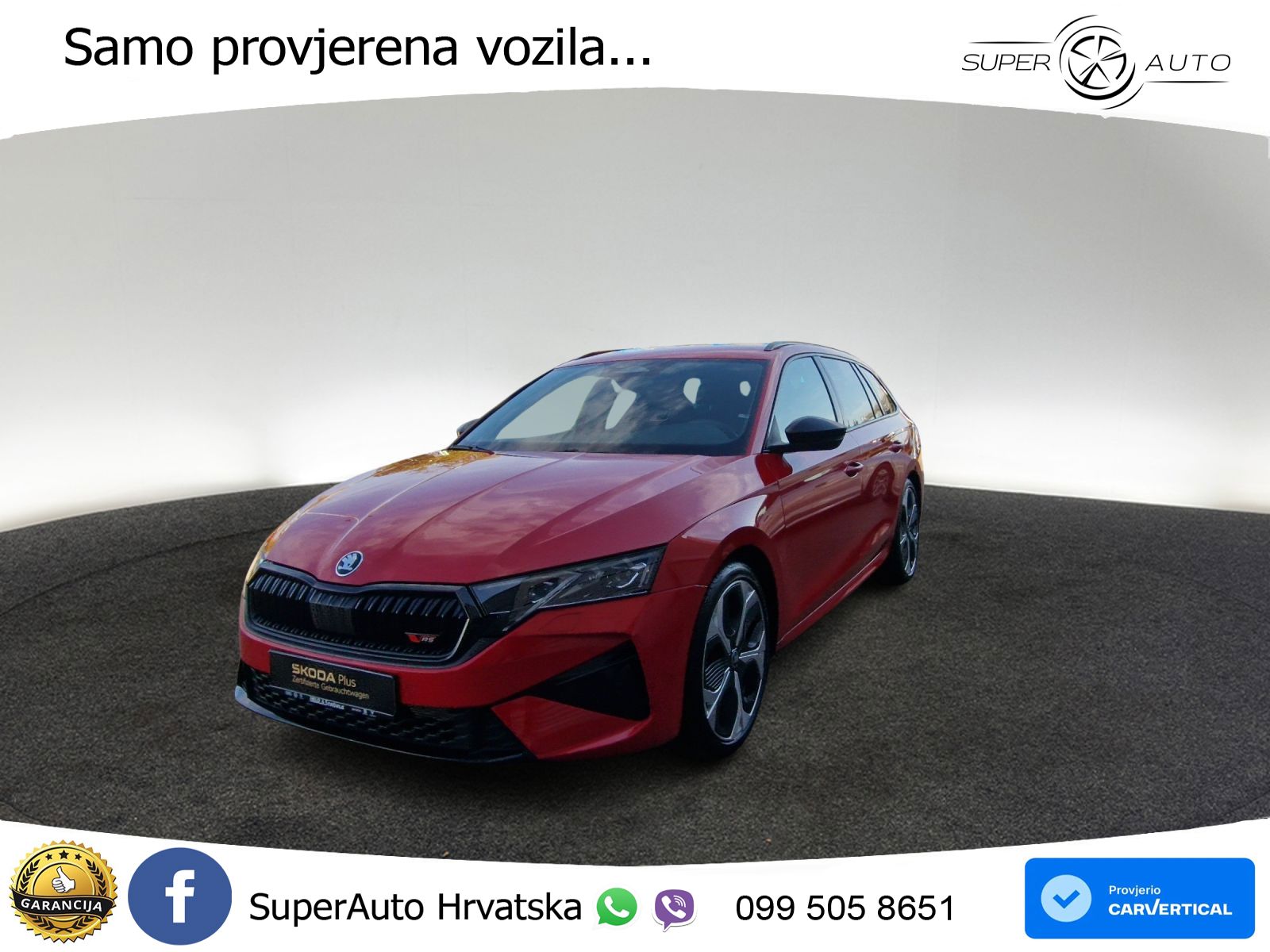 Škoda Octavia Combi RS 2.0 TSI (265 KS) DSG LED+GR SJED+ACC