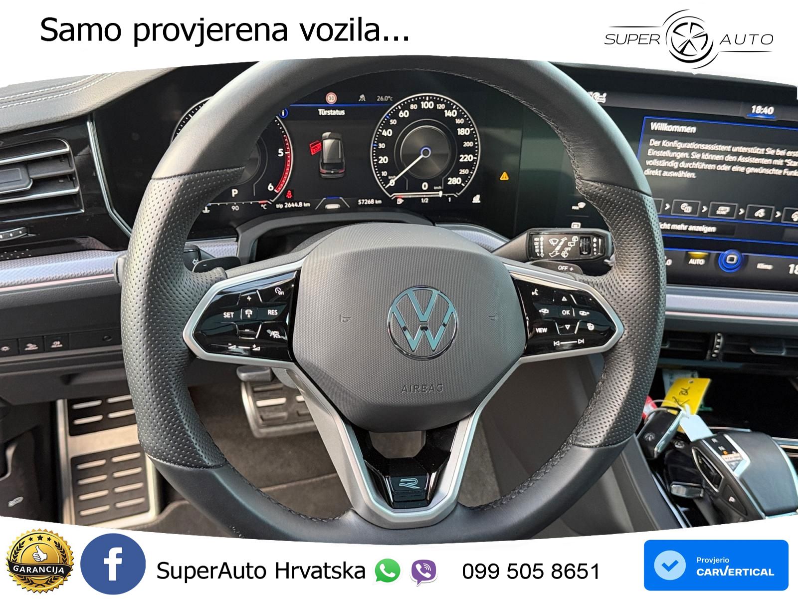 Volkswagen Touareg 3.0 V6 TDI (286 KS) 4MOTION Tiptronic R-Line ACC+HEAD+4xGR SJED+360+PANO
