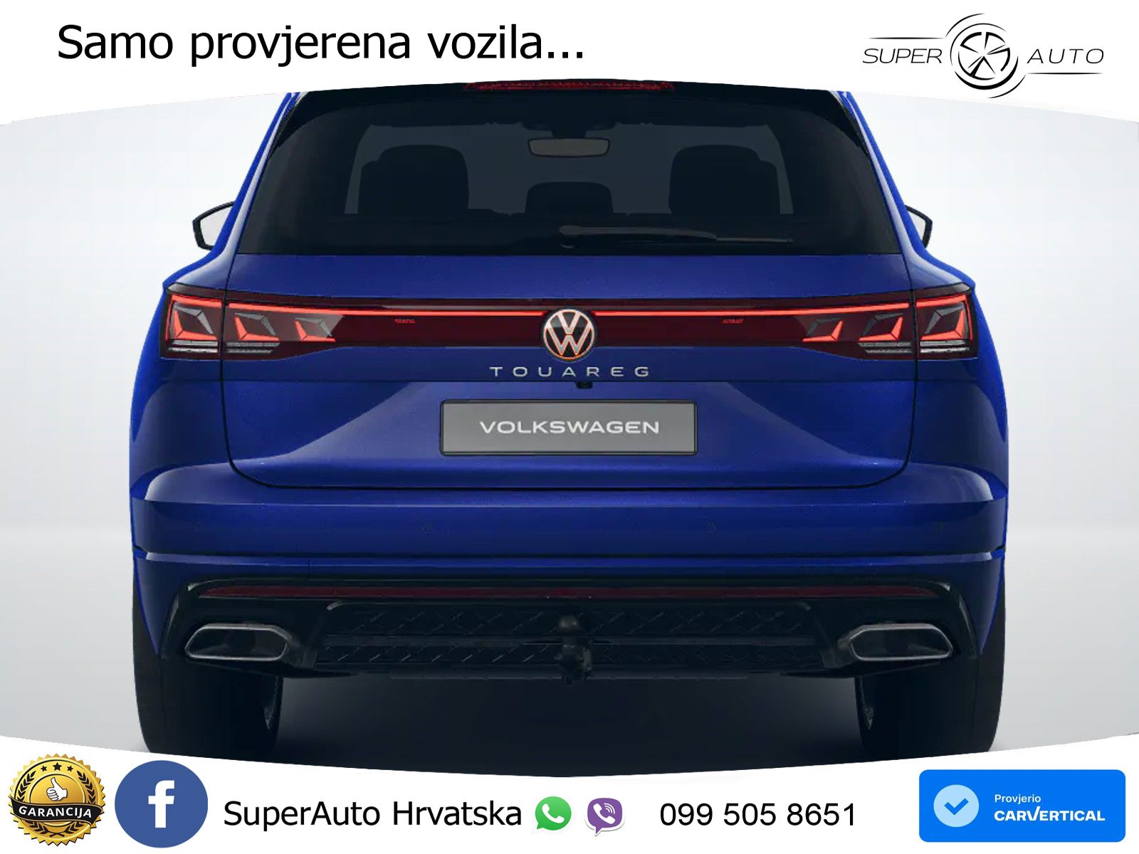Volkswagen Touareg 3.0 V6 TDI (286 KS) 4MOTION Tiptronic ZRAČNI+ACC+4xGR SJED+KAM