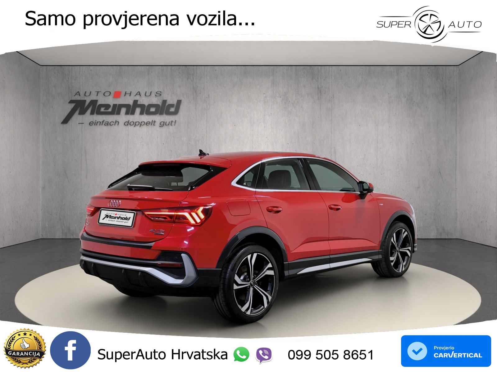 Audi Q3 Sportback 40 TDI (200 KS) quattro S tronic S line LED+GR SJED+ACC