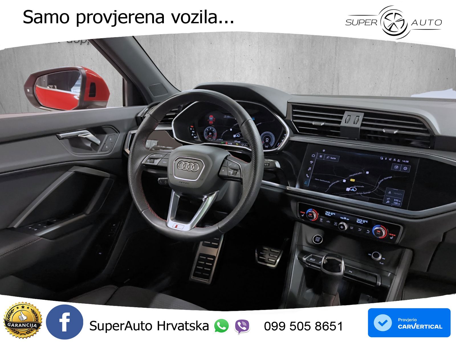 Audi Q3 Sportback 40 TDI (200 KS) quattro S tronic S line LED+GR SJED+ACC