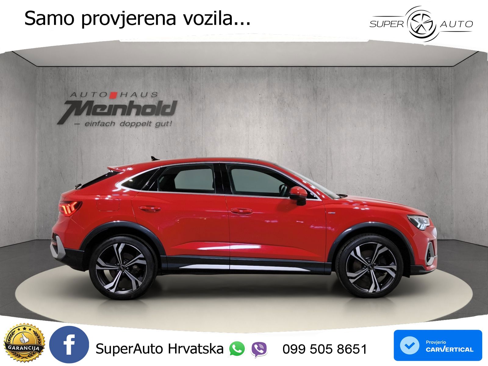 Audi Q3 Sportback 40 TDI (200 KS) quattro S tronic S line LED+GR SJED+ACC