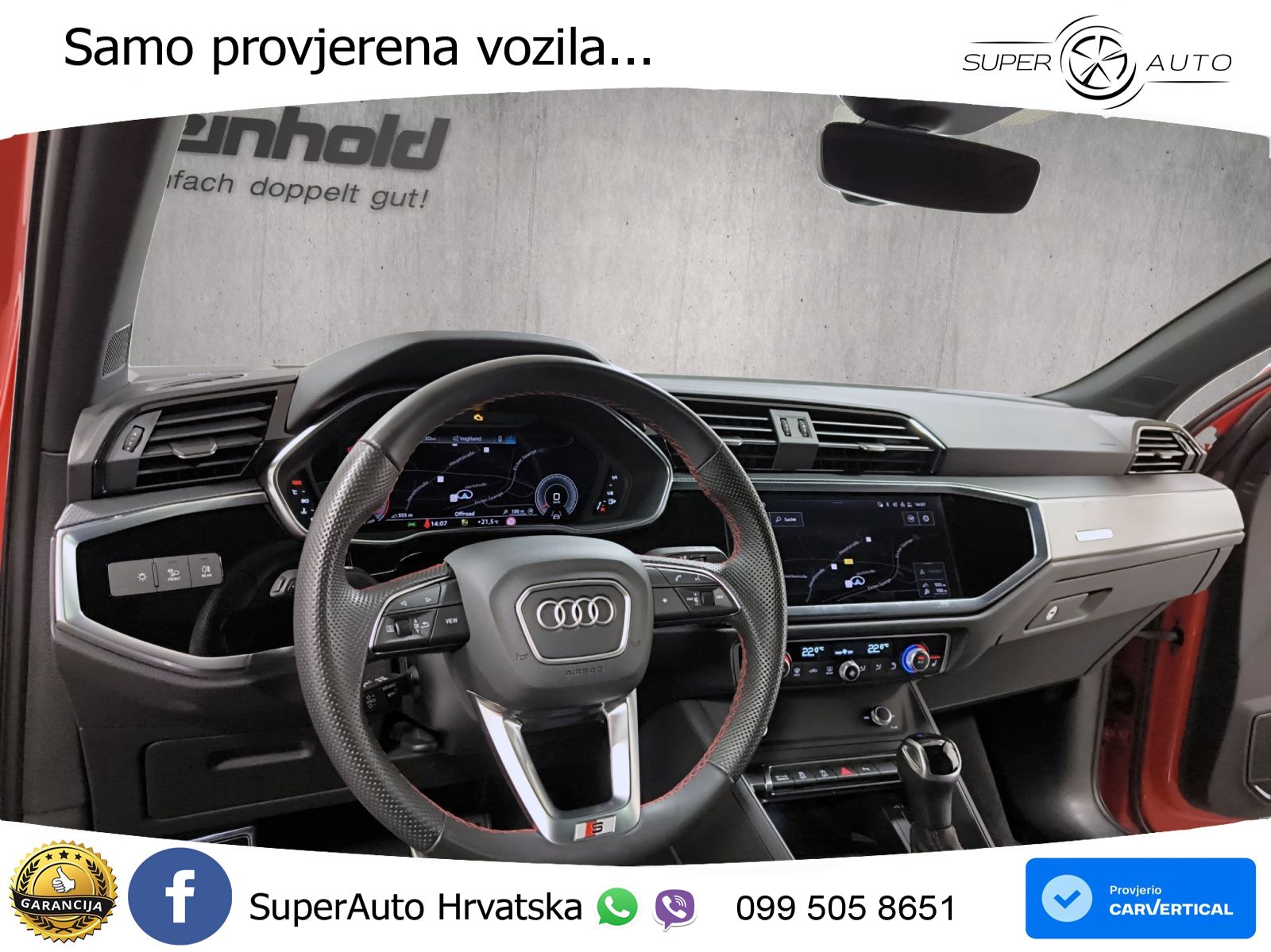Audi Q3 Sportback 40 TDI (200 KS) quattro S tronic S line LED+GR SJED+ACC