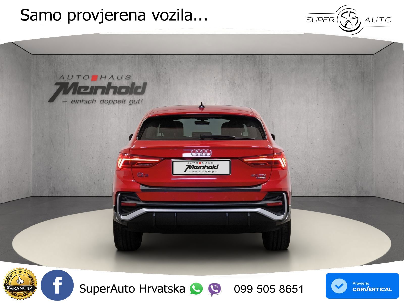 Audi Q3 Sportback 40 TDI (200 KS) quattro S tronic S line LED+GR SJED+ACC