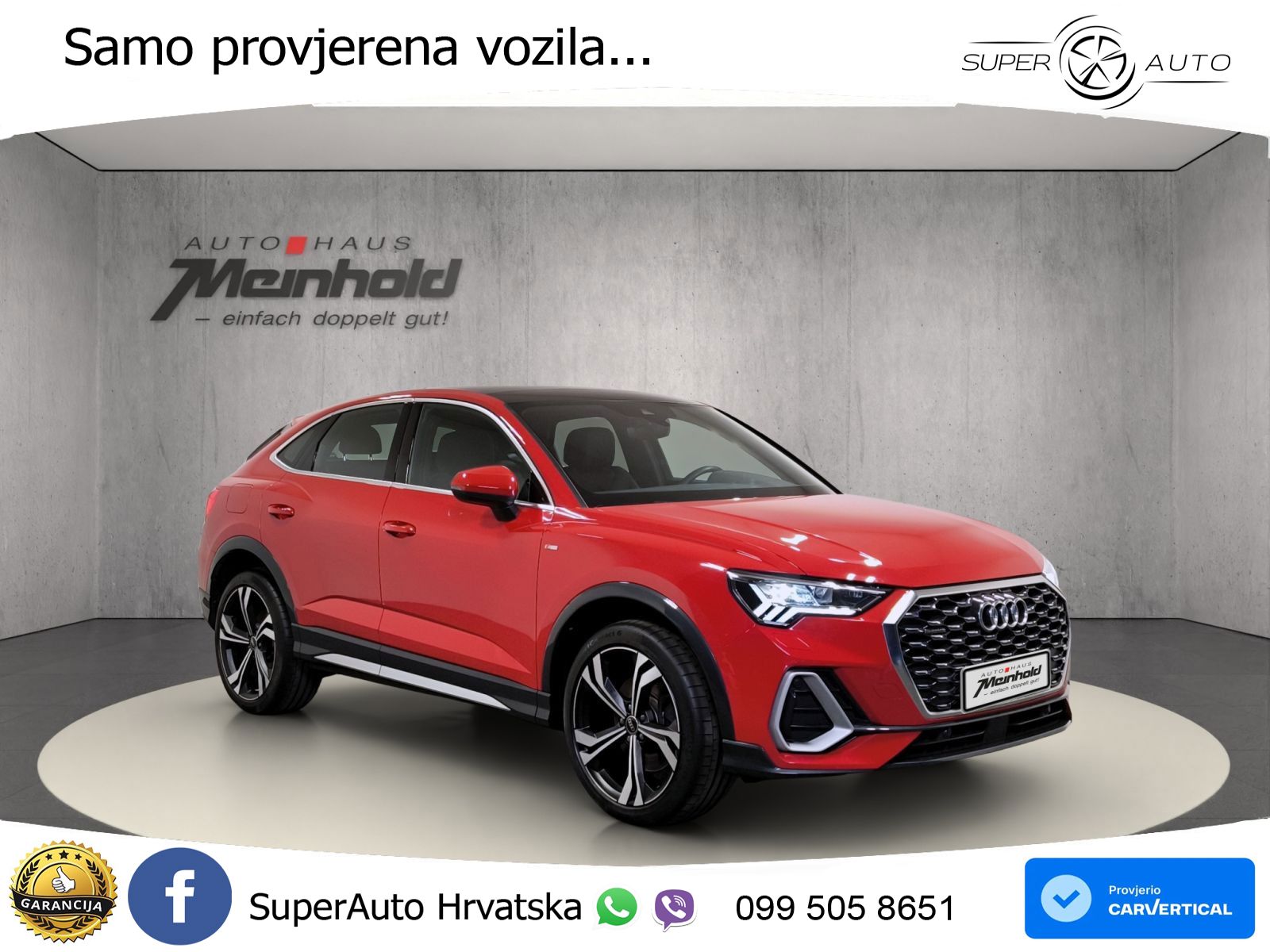 Audi Q3 Sportback 40 TDI (200 KS) quattro S tronic S line LED+GR SJED+ACC