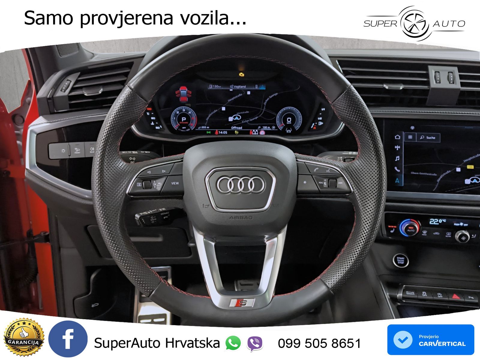 Audi Q3 Sportback 40 TDI (200 KS) quattro S tronic S line LED+GR SJED+ACC