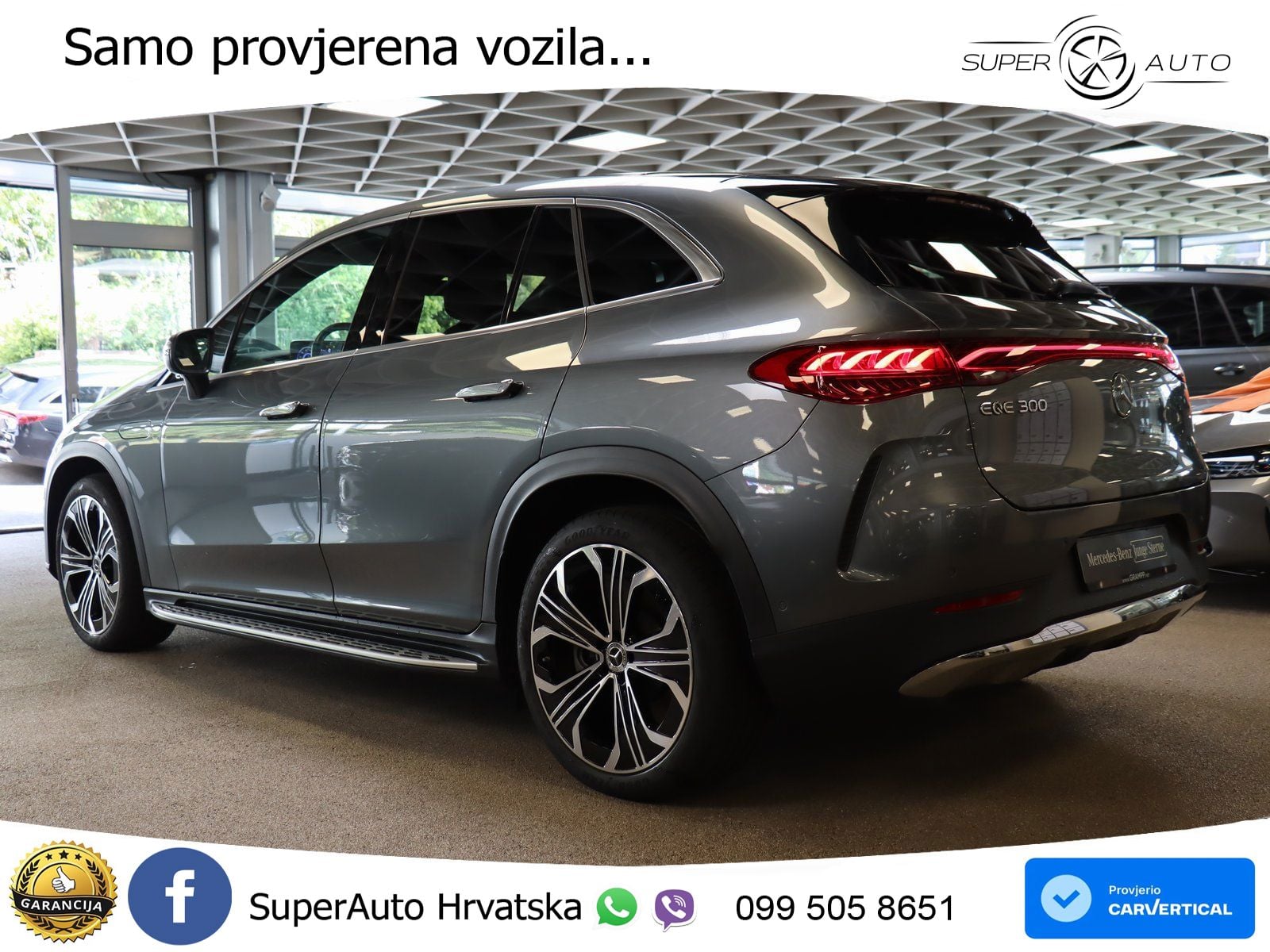 Mercedes EQE SUV 300 98 kWh (245 KS) LED+GR SJED+ACC