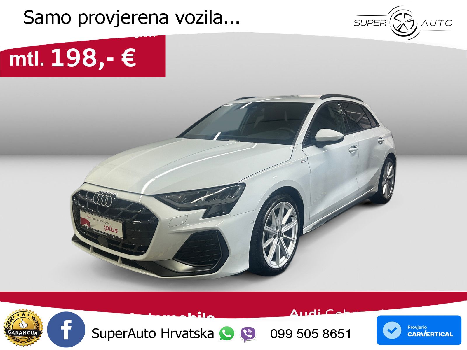 Audi A3 35 TFSI (150 KS) S tronic S line LED+GR SJED+ACC