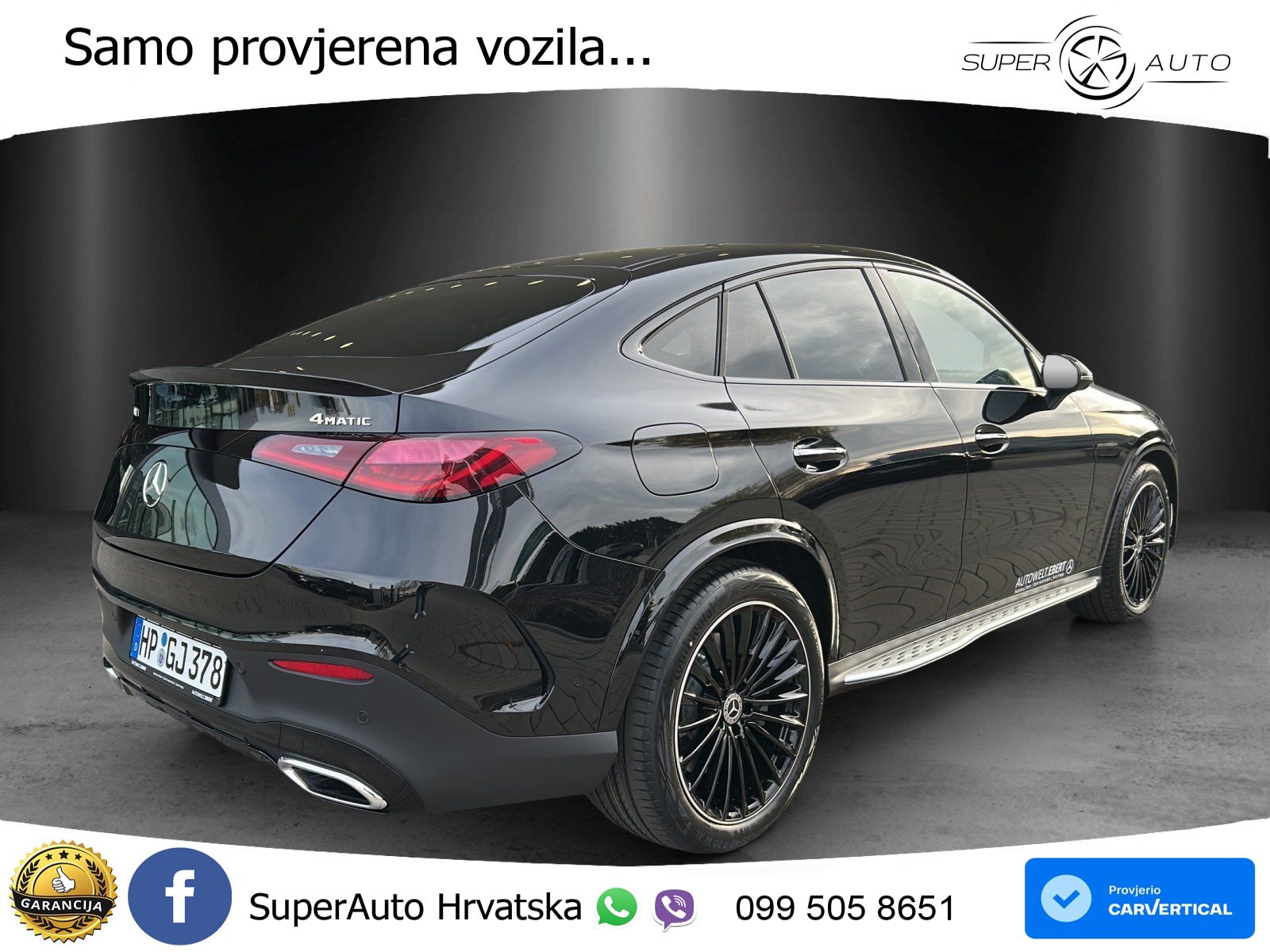 Mercedes GLC Coupe 450d (367 KS) 4MATIC 9G-TRONIC AMG ZRAČNI+ACC+GR SJED+360+PANO
