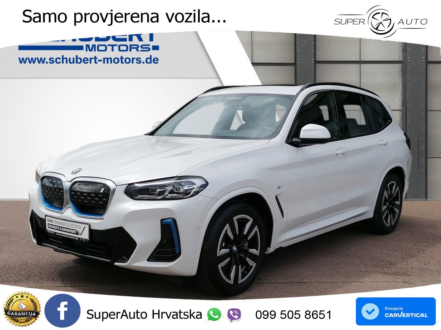 BMW iX3 80 kWh (286 KS) M Sport LED+GR SJED+ACC
