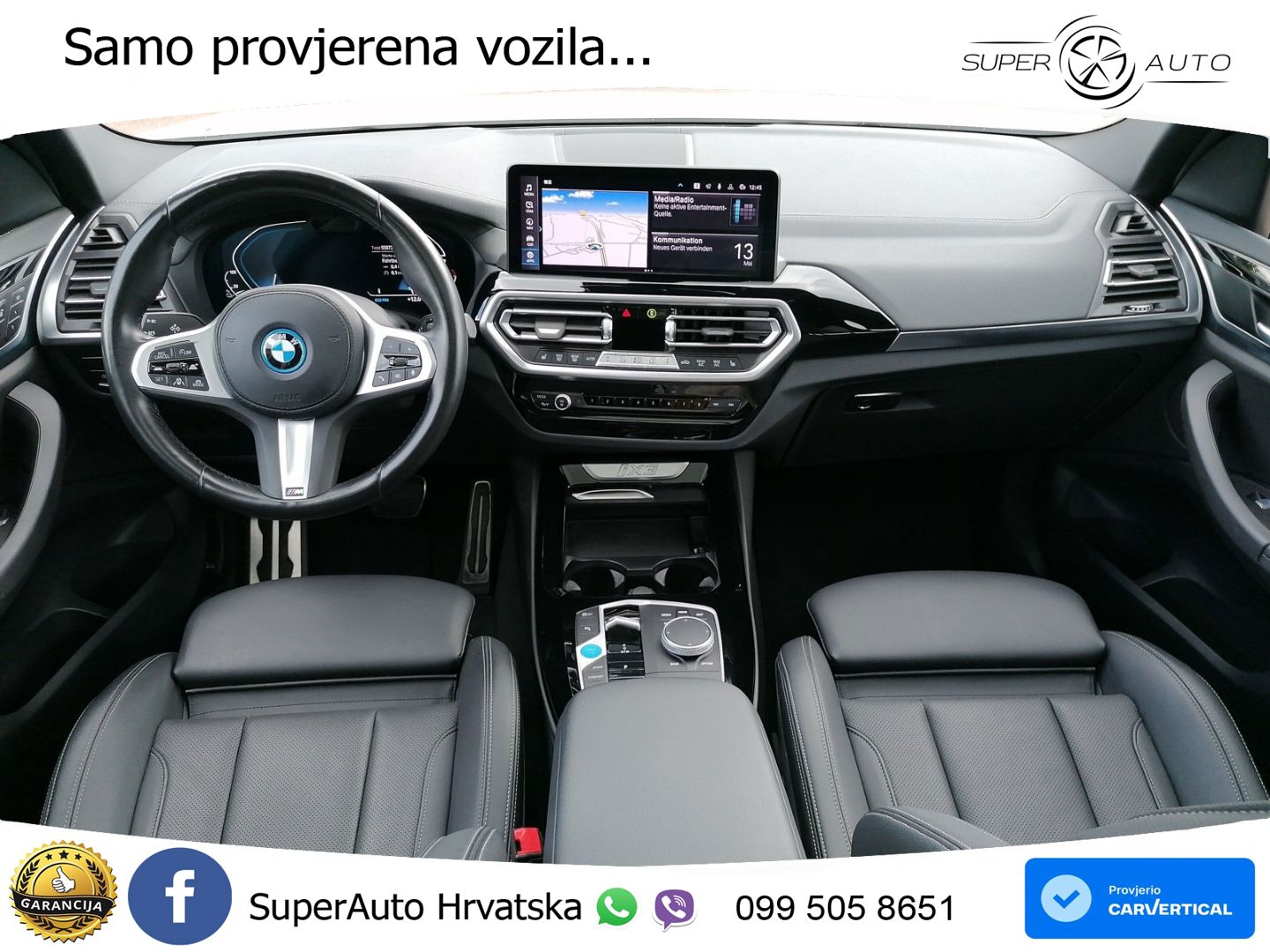 BMW iX3 80 kWh (286 KS) M Sport LED+GR SJED+ACC