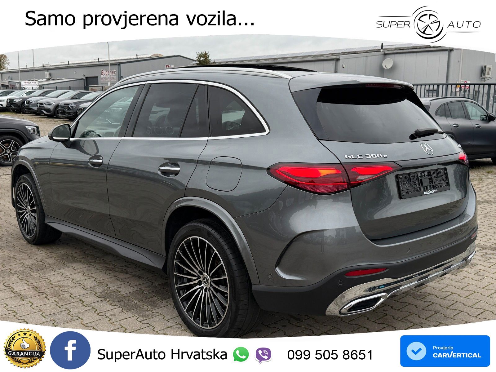 Mercedes GLC 300e (313 KS) 4MATIC 9G-TRONIC AMG ZRAČNI+ACC+GR SJED+360+PANO