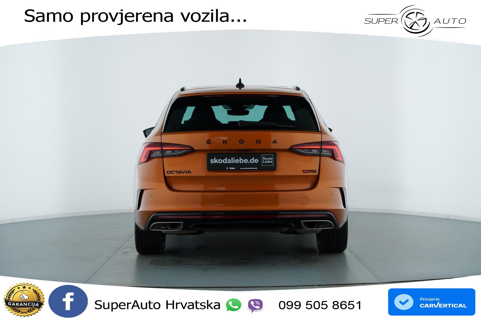 Škoda Octavia Combi RS 2.0 TSI (245 KS) DSG LED+GR SJED+ACC