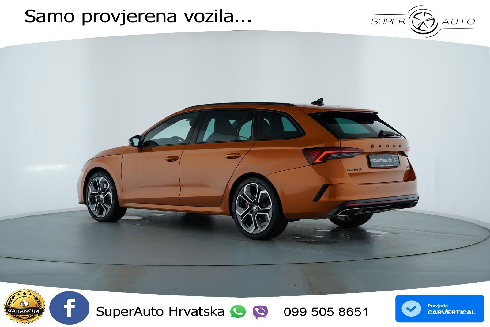Škoda Octavia Combi RS 2.0 TSI (245 KS) DSG LED+GR SJED+ACC