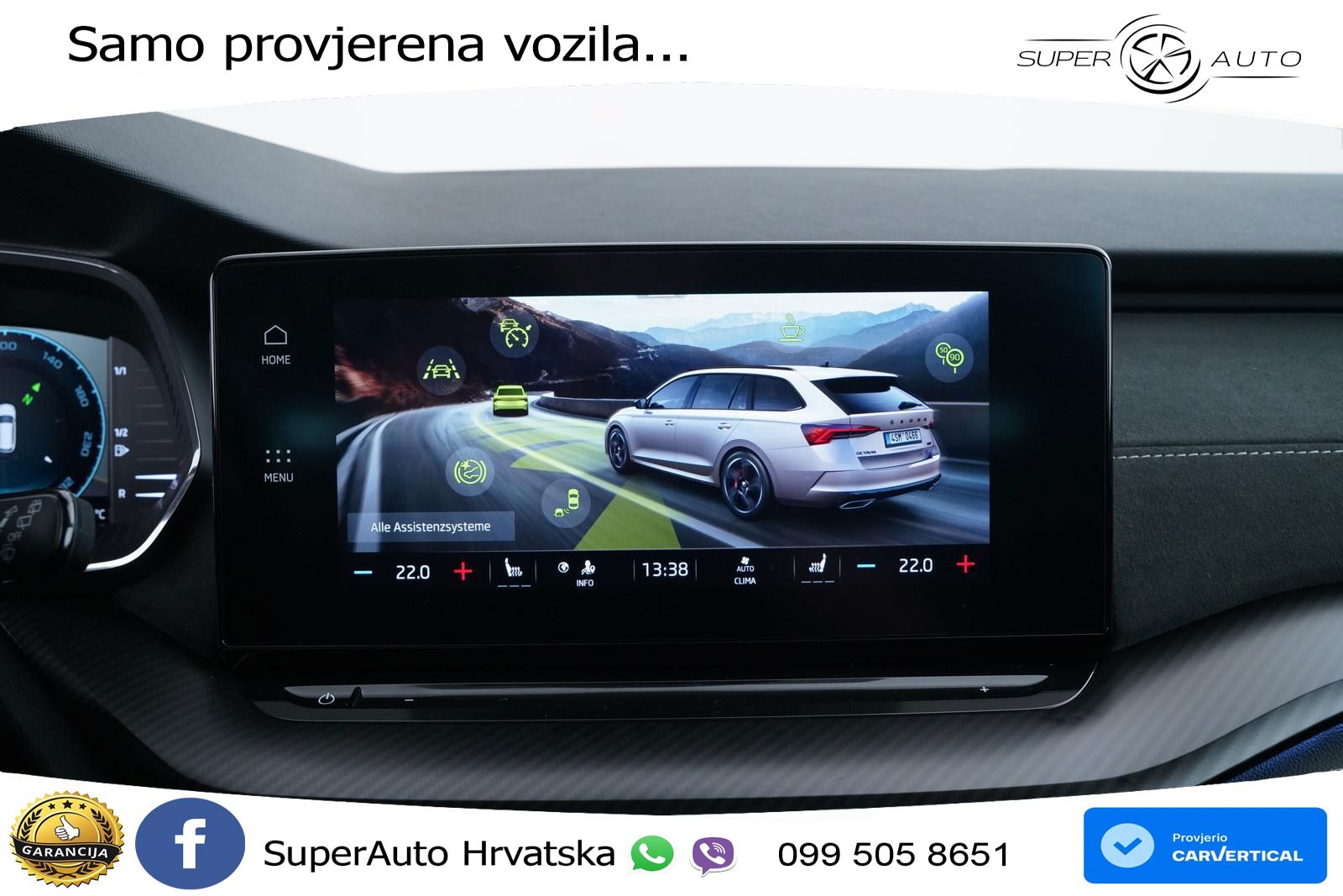 Škoda Octavia Combi RS 2.0 TSI (245 KS) DSG LED+GR SJED+ACC