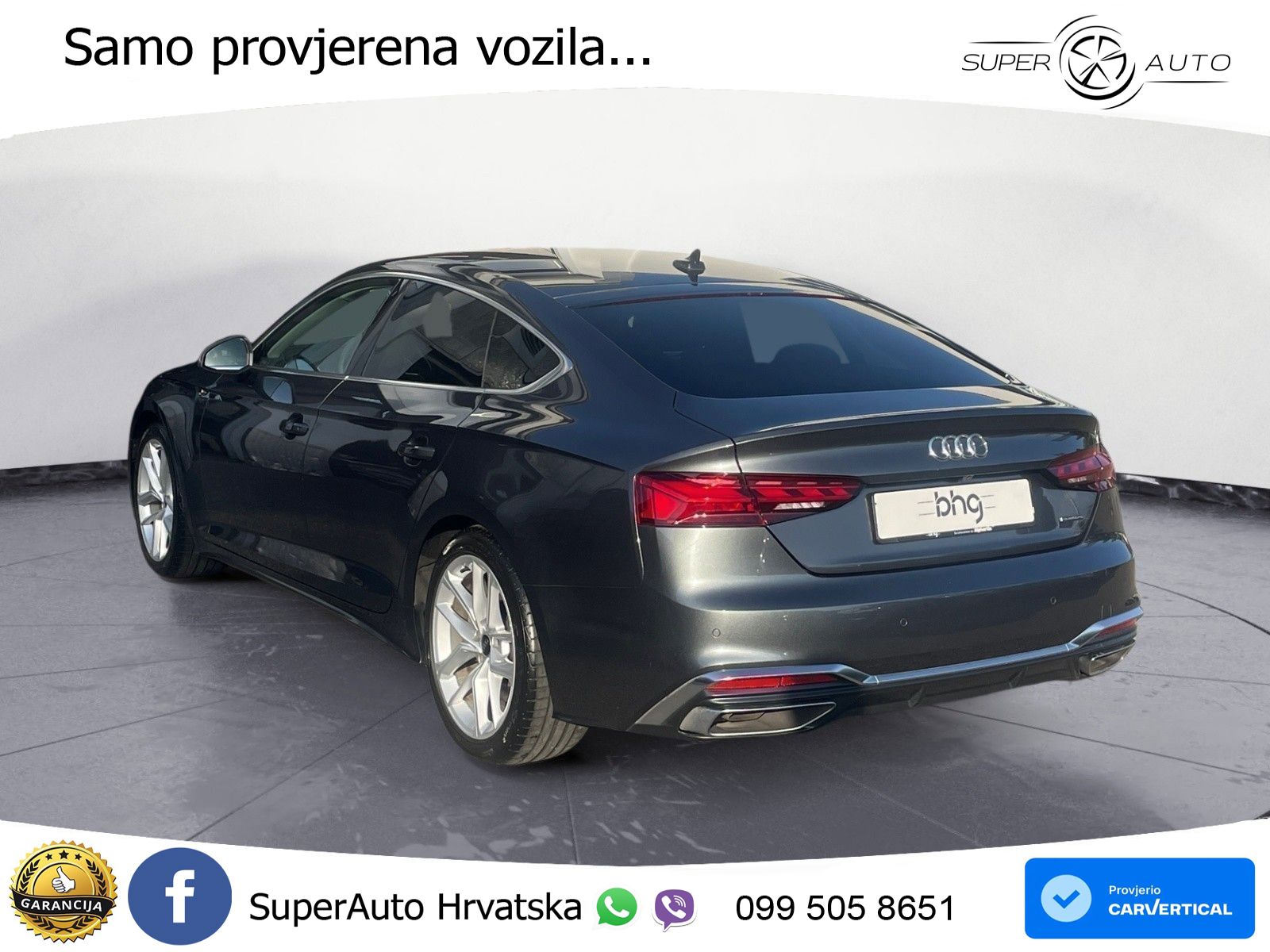 Audi A5 Sportback 45 TFSI (265 KS) quattro S tronic S line LED+GR SJED+ACC