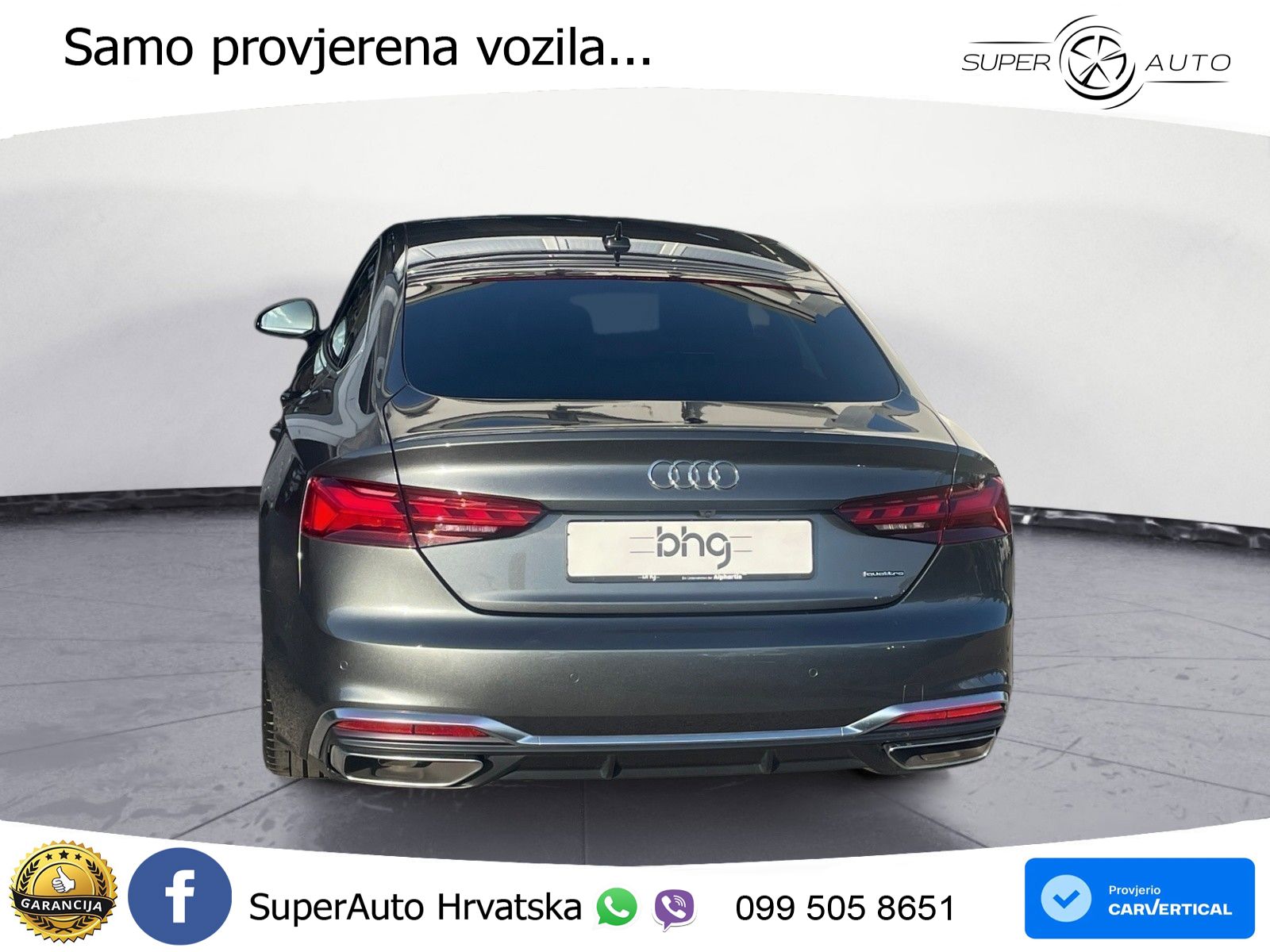 Audi A5 Sportback 45 TFSI (265 KS) quattro S tronic S line LED+GR SJED+ACC