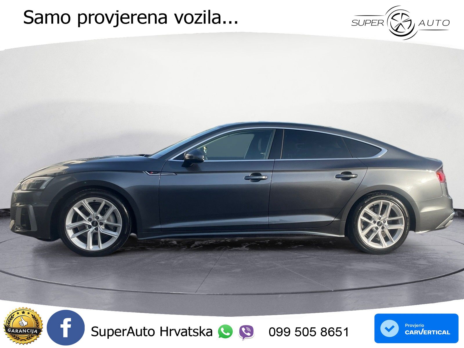 Audi A5 Sportback 45 TFSI (265 KS) quattro S tronic S line LED+GR SJED+ACC