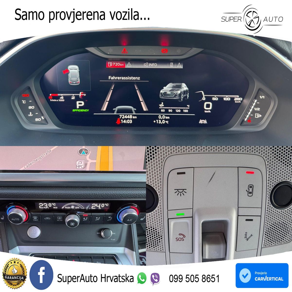 Audi Q3 40 TDI (190 KS) quattro S tronic S line LED+GR SJED+ACC