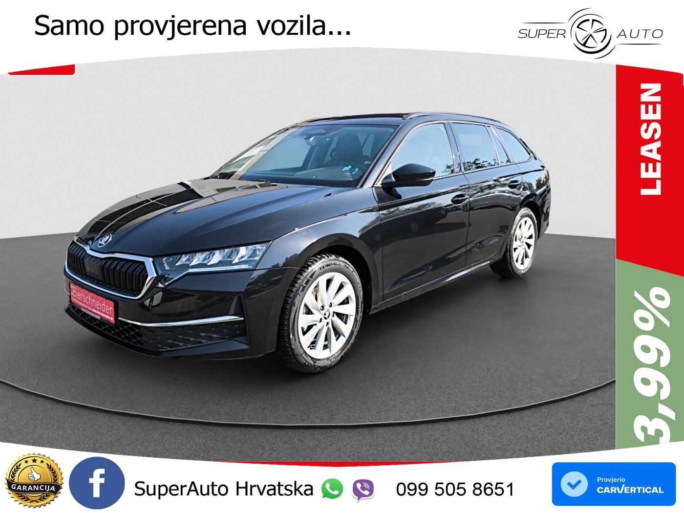 Škoda Octavia Combi 2.0 TDI (150 KS) DSG Selection LED+GR SJED+ACC
