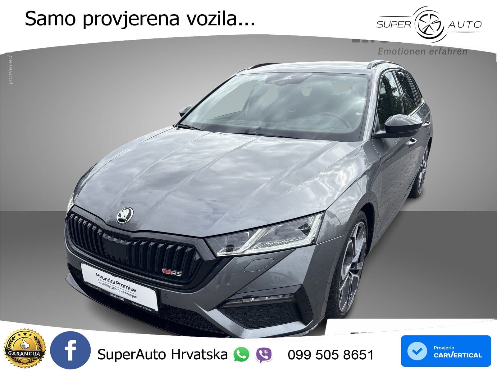 Škoda Octavia Combi RS 2.0 TDI (200 KS) DSG LED+GR SJED+ACC