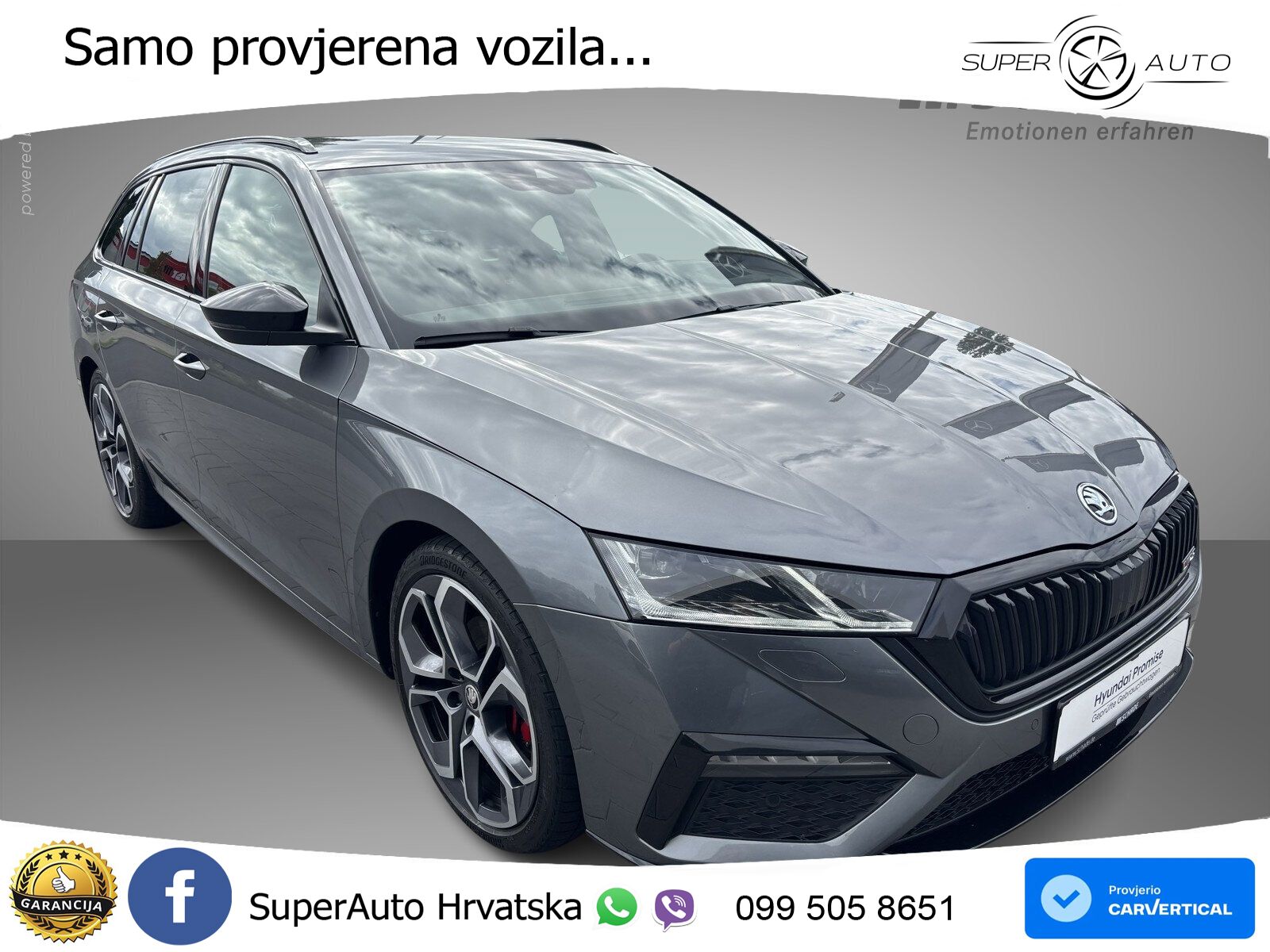 Škoda Octavia Combi RS 2.0 TDI (200 KS) DSG LED+GR SJED+ACC