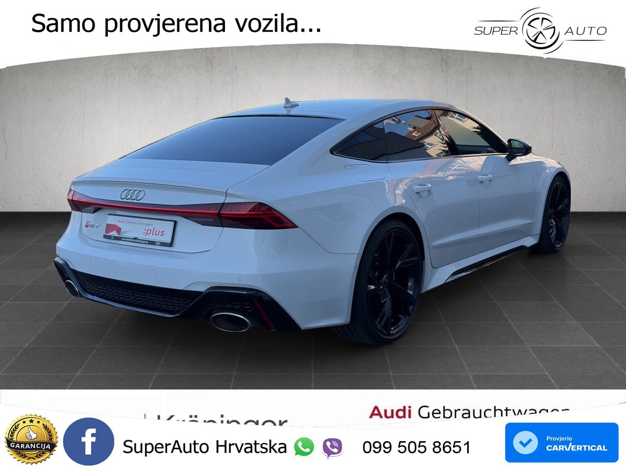 Audi RS7 4.0 TFSI V8 (600 KS) quattro tiptronic LED+GR SJED+ACC
