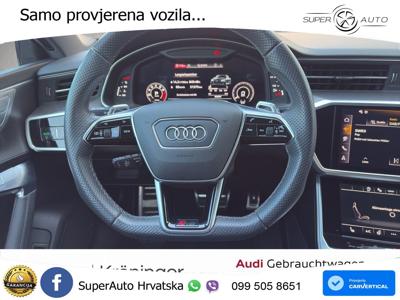 Audi RS7 4.0 TFSI V8 (600 KS) quattro tiptronic LED+GR SJED+ACC