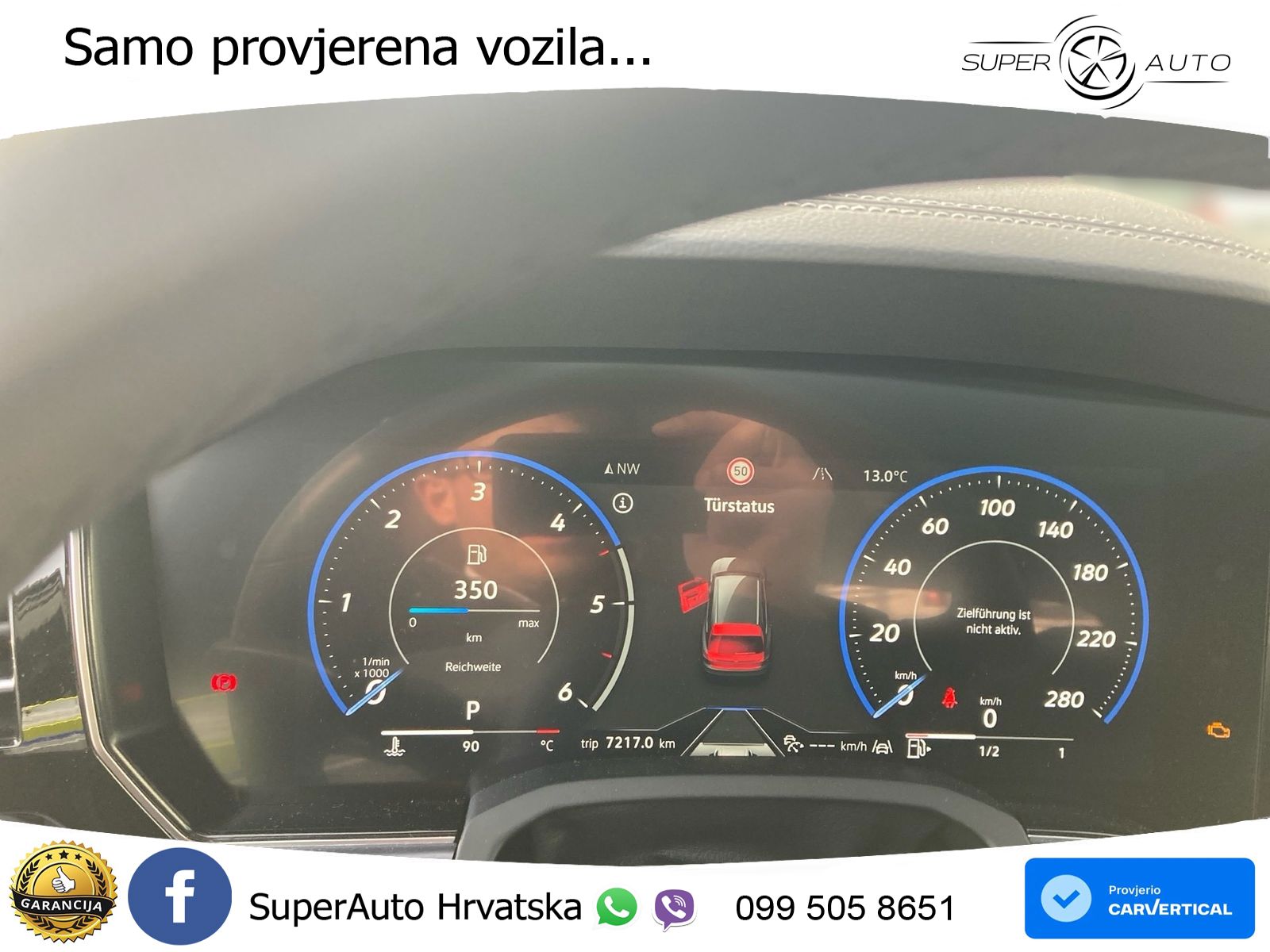 Volkswagen Touareg 3.0 V6 TDI (286 KS) 4MOTION Tiptronic ZRAČNI+ACC+GR SJED+KAM+PANO