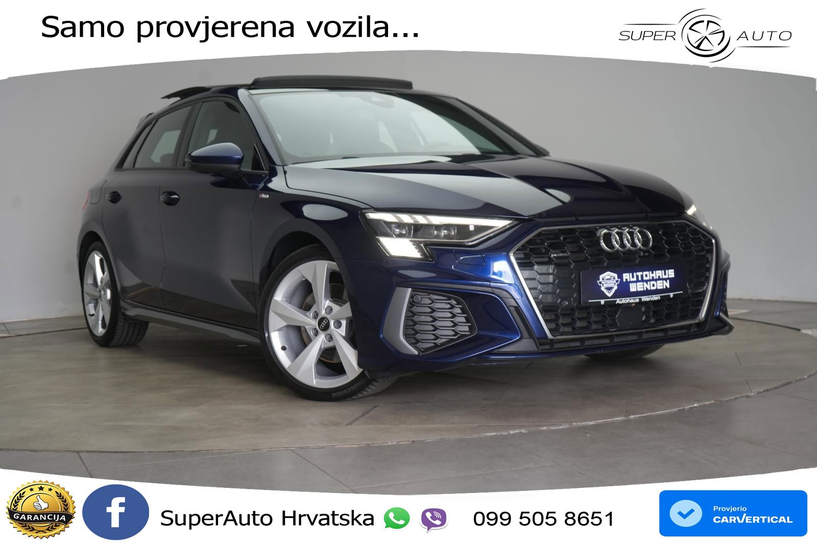 Audi A3 40 TDI (200 KS) quattro S tronic S line LED+GR SJED+ACC