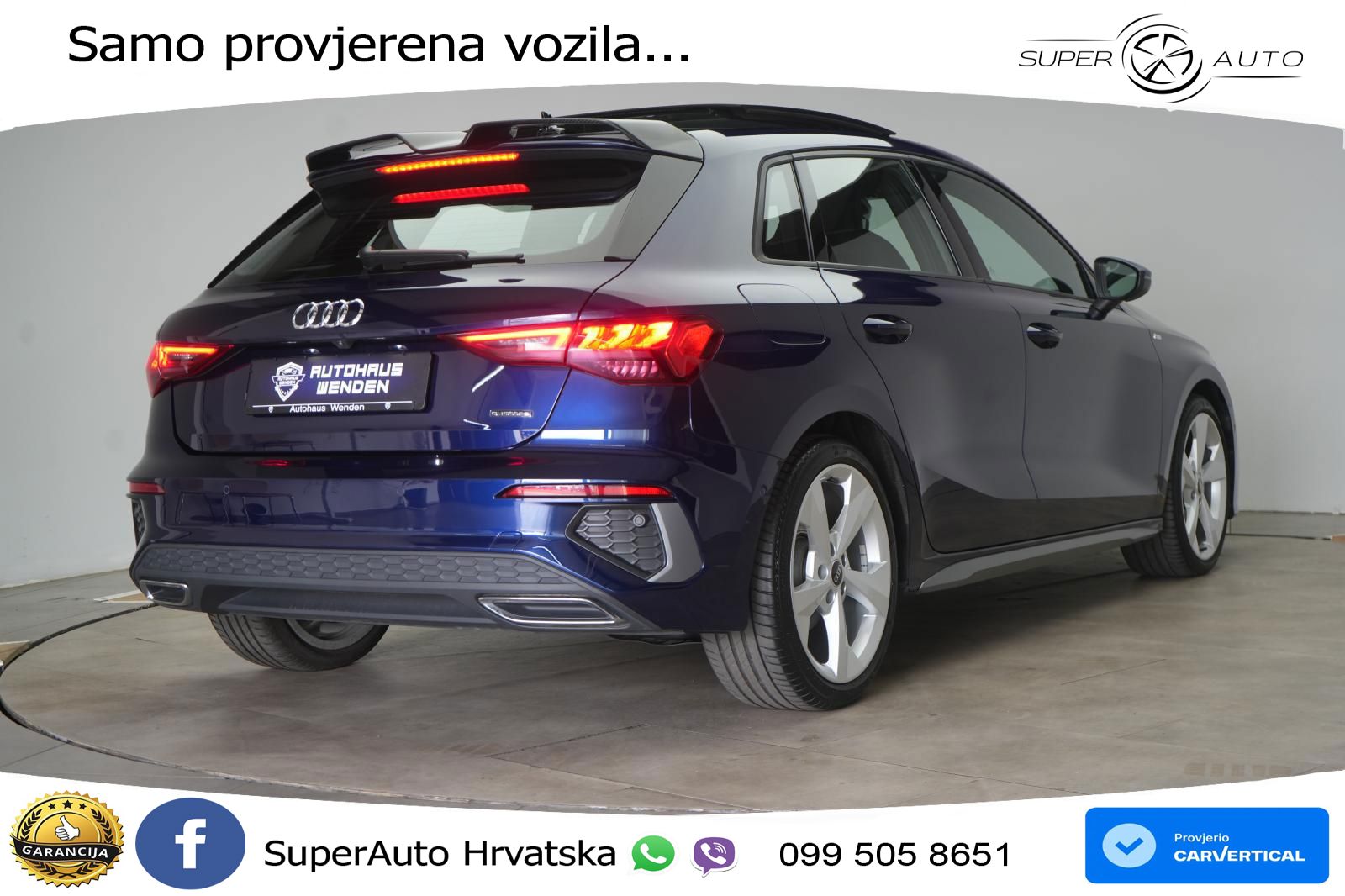 Audi A3 40 TDI (200 KS) quattro S tronic S line LED+GR SJED+ACC