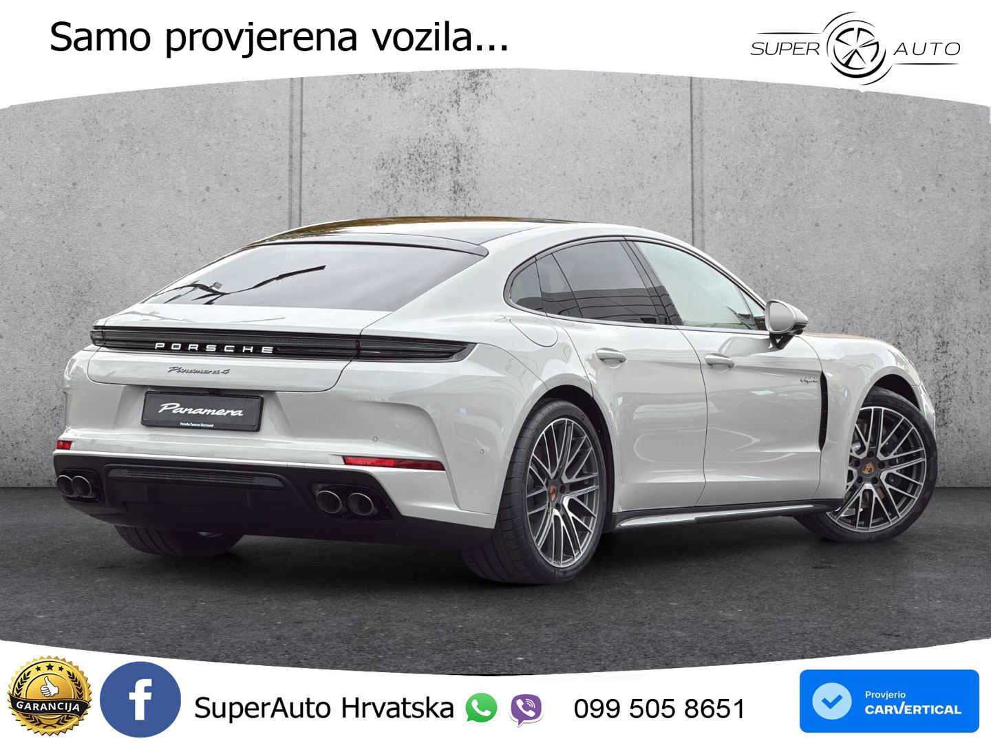 Porsche Panamera 4 2.9 V6 (470 KS) E-Hybrid PDK ACC+HEAD+4xGR SJED+360+PANO