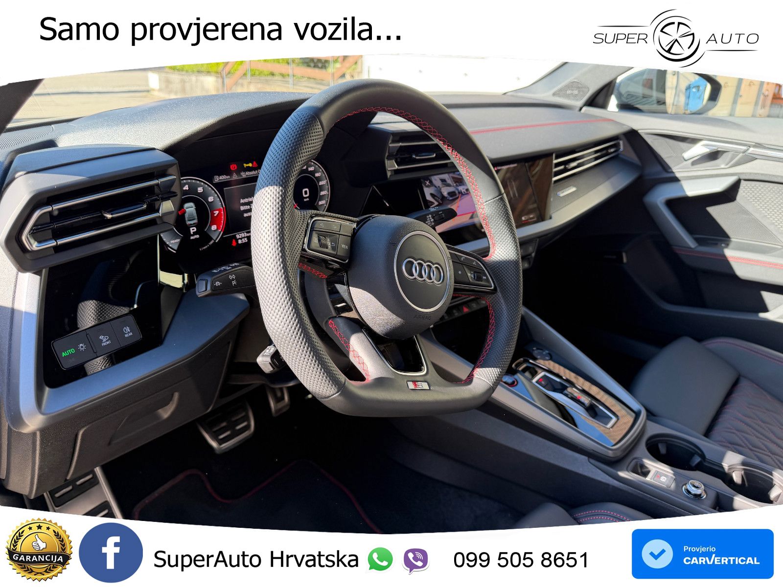 Audi S3 Limuzina 2.0 TFSI (333 KS) quattro S tronic MATRIX+GR SJED+KAM