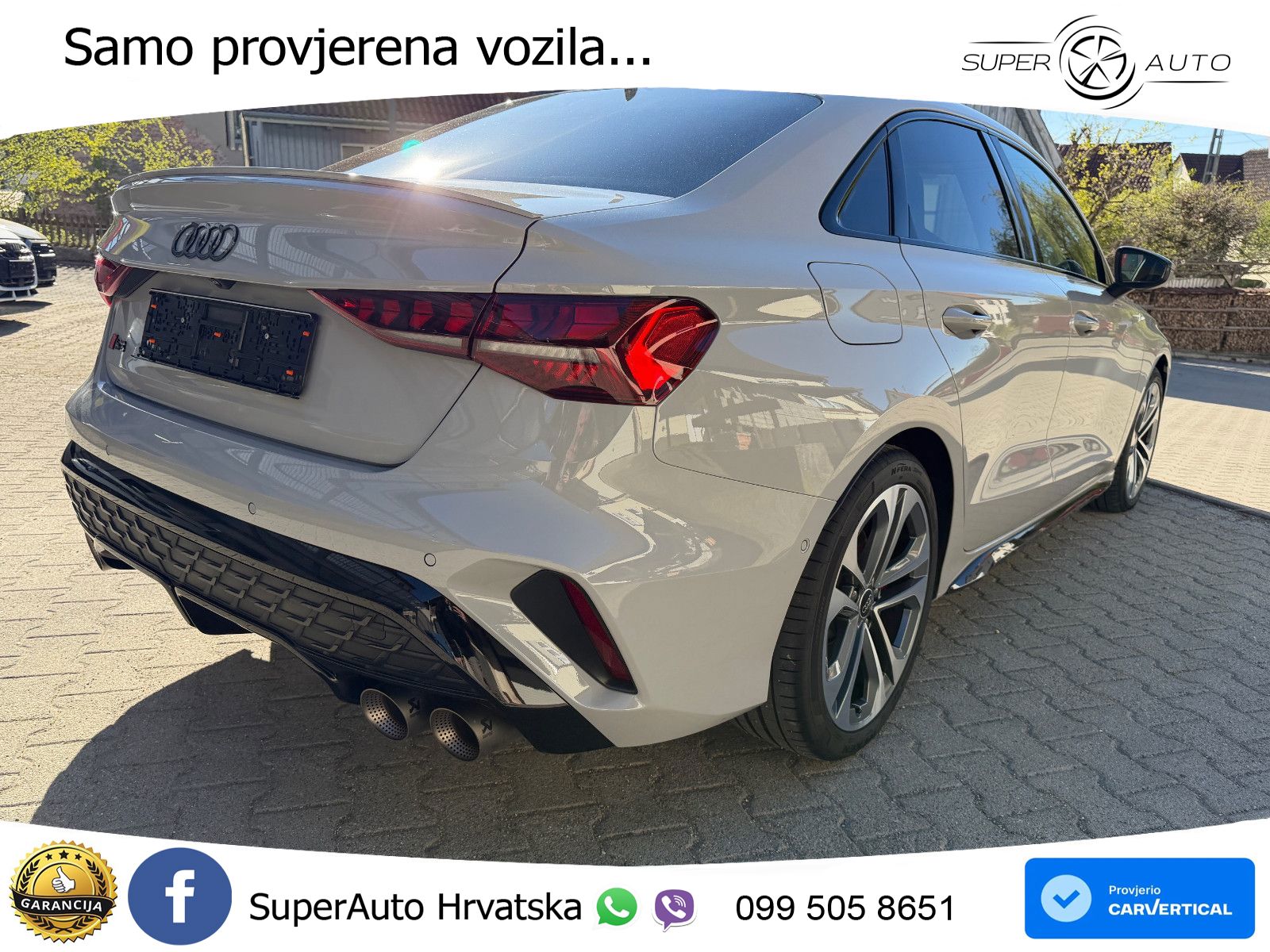 Audi S3 Limuzina 2.0 TFSI (333 KS) quattro S tronic MATRIX+GR SJED+KAM