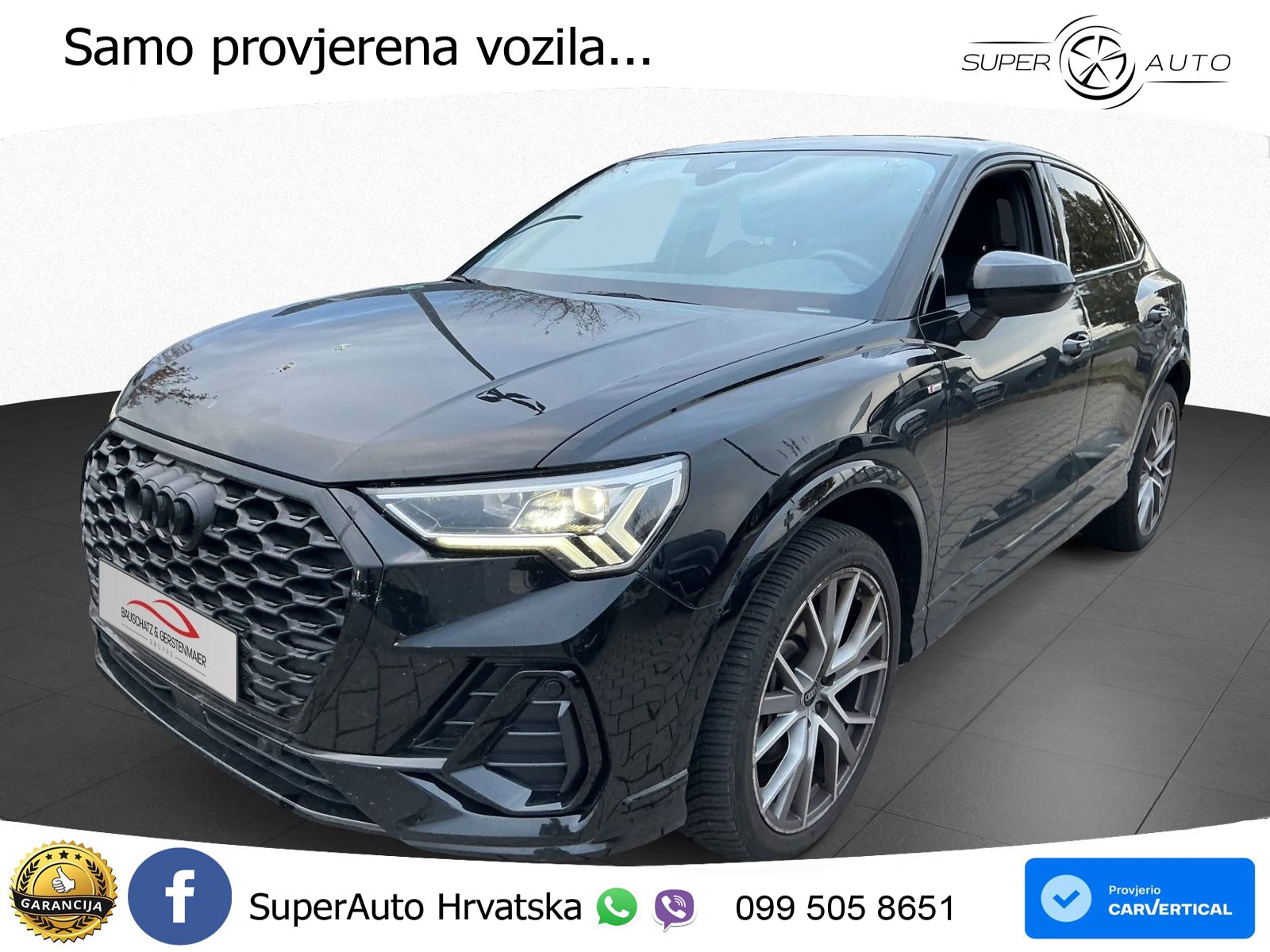Audi Q3 Sportback 40 TFSI (190 KS) quattro S tronic S line LED+GR SJED+ACC