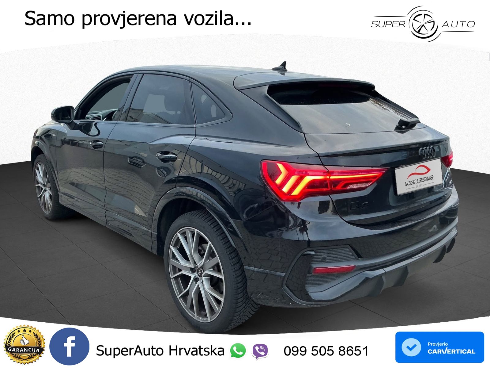 Audi Q3 Sportback 40 TFSI (190 KS) quattro S tronic S line LED+GR SJED+ACC