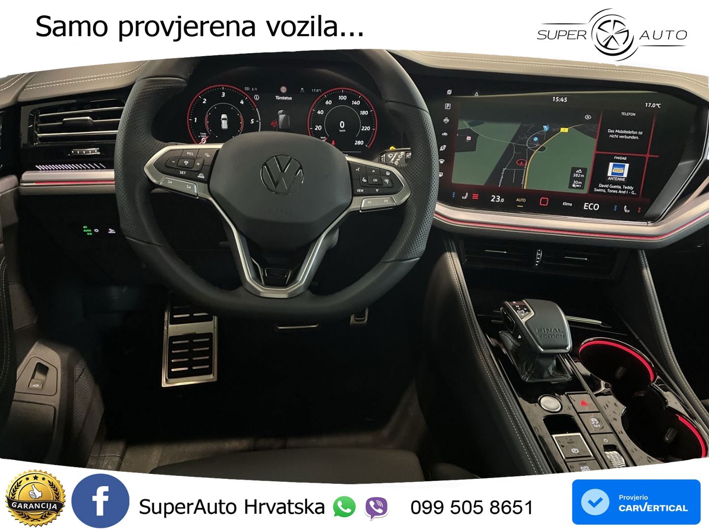 Volkswagen Touareg 3.0 V6 TDI (286 KS) 4MOTION Tiptronic ZRAČNI+ACC+GR SJED+KAM+PANO
