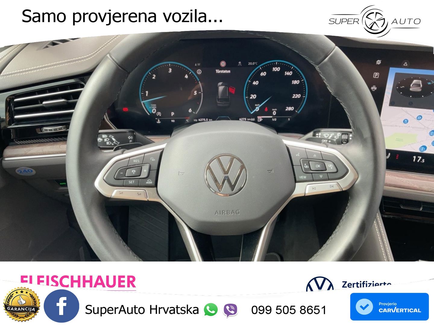Volkswagen Touareg 3.0 V6 TDI (231 KS) 4MOTION Tiptronic ZRAČNI+ACC+GR SJED+KAM