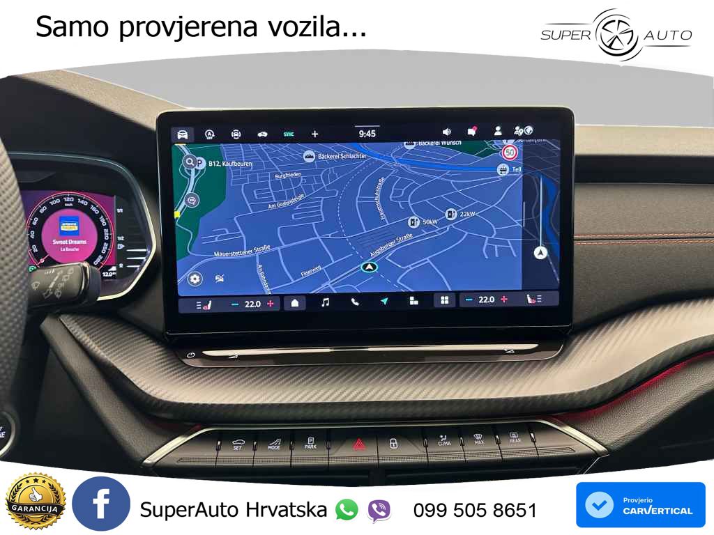 Škoda Octavia Combi RS 2.0 TSI (265 KS) DSG LED+GR SJED+ACC