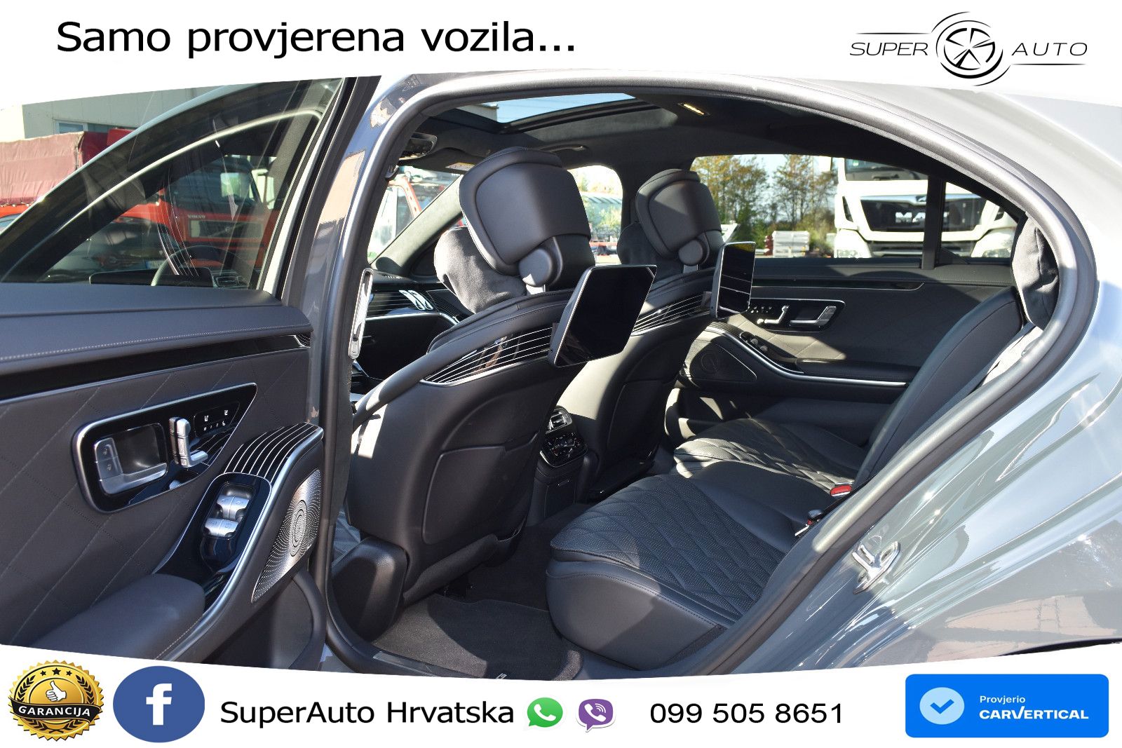 Mercedes S 500 (449 KS) EQ Boost 4MATIC 9G-TRONIC Manufaktur ZRAČNI+ACC+GR SJED+360+PANO
