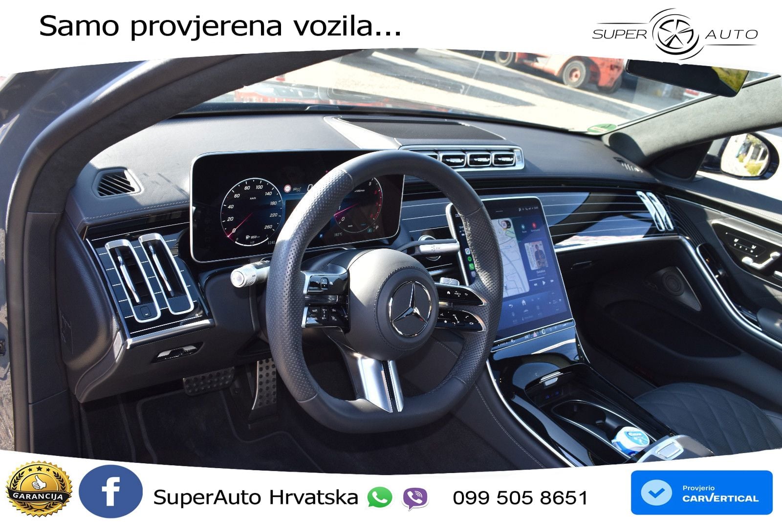 Mercedes S 500 (449 KS) EQ Boost 4MATIC 9G-TRONIC Manufaktur ZRAČNI+ACC+GR SJED+360+PANO
