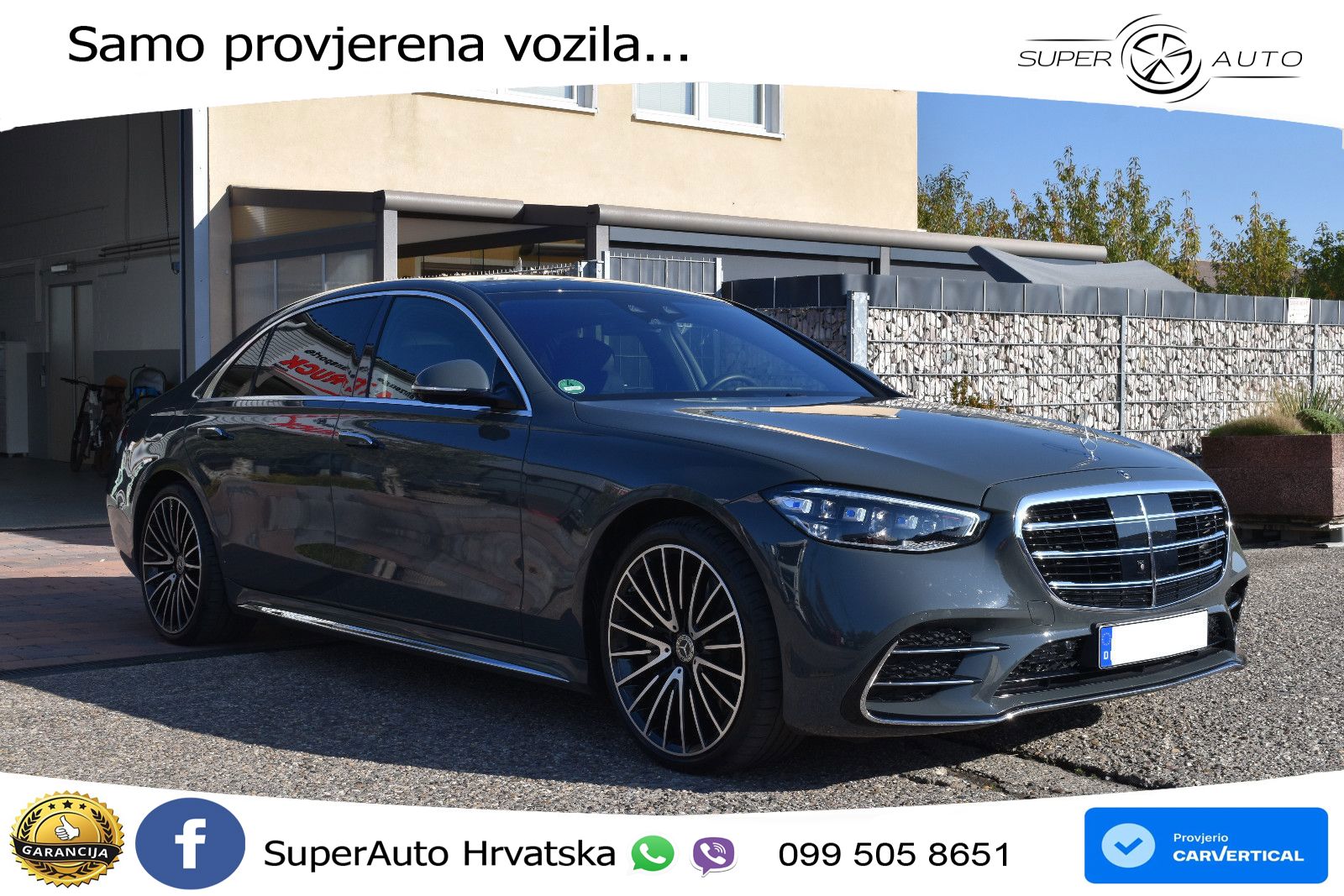 Mercedes S 500 (449 KS) EQ Boost 4MATIC 9G-TRONIC Manufaktur ZRAČNI+ACC+GR SJED+360+PANO