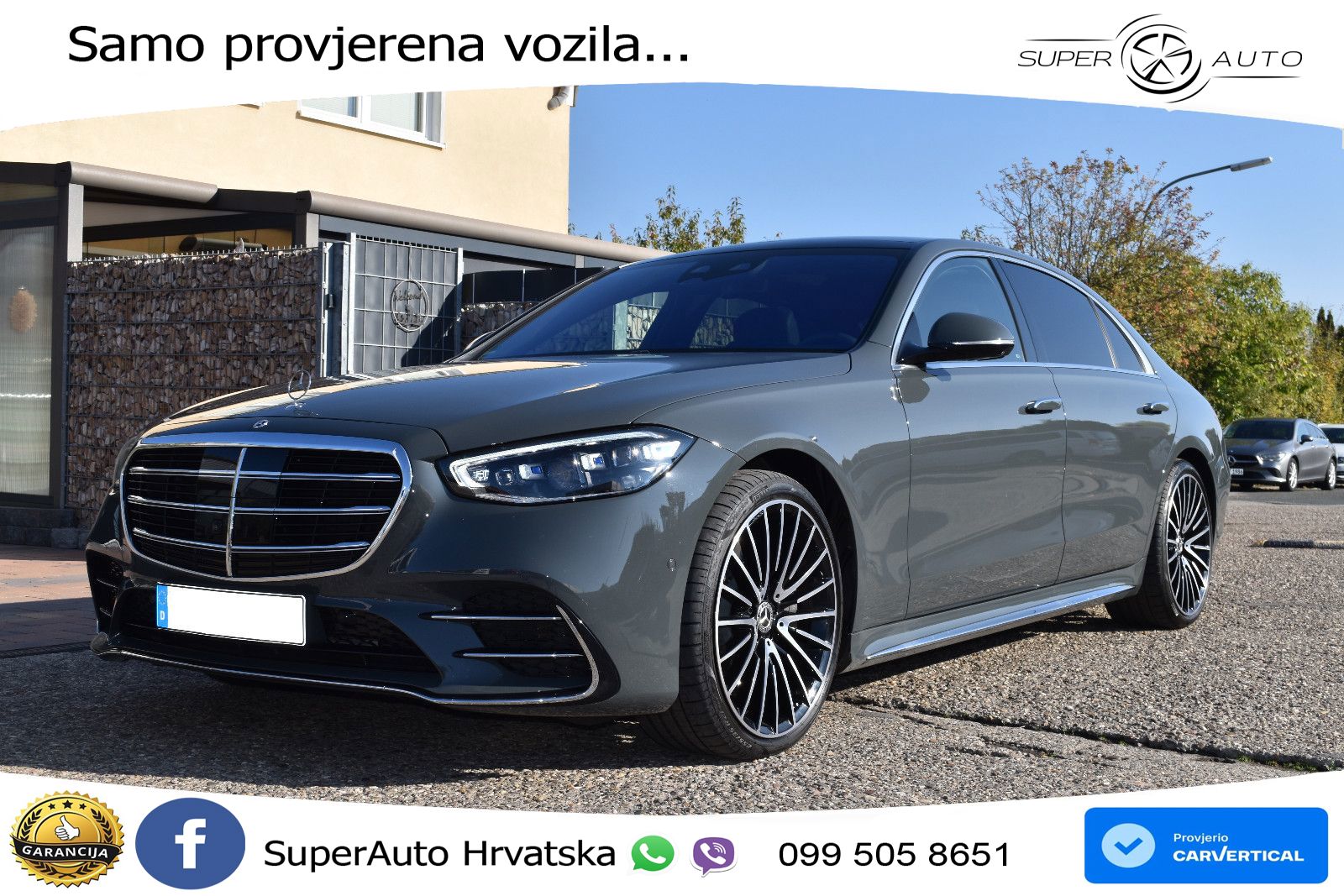 Mercedes S 500 (449 KS) EQ Boost 4MATIC 9G-TRONIC Manufaktur ZRAČNI+ACC+GR SJED+360+PANO
