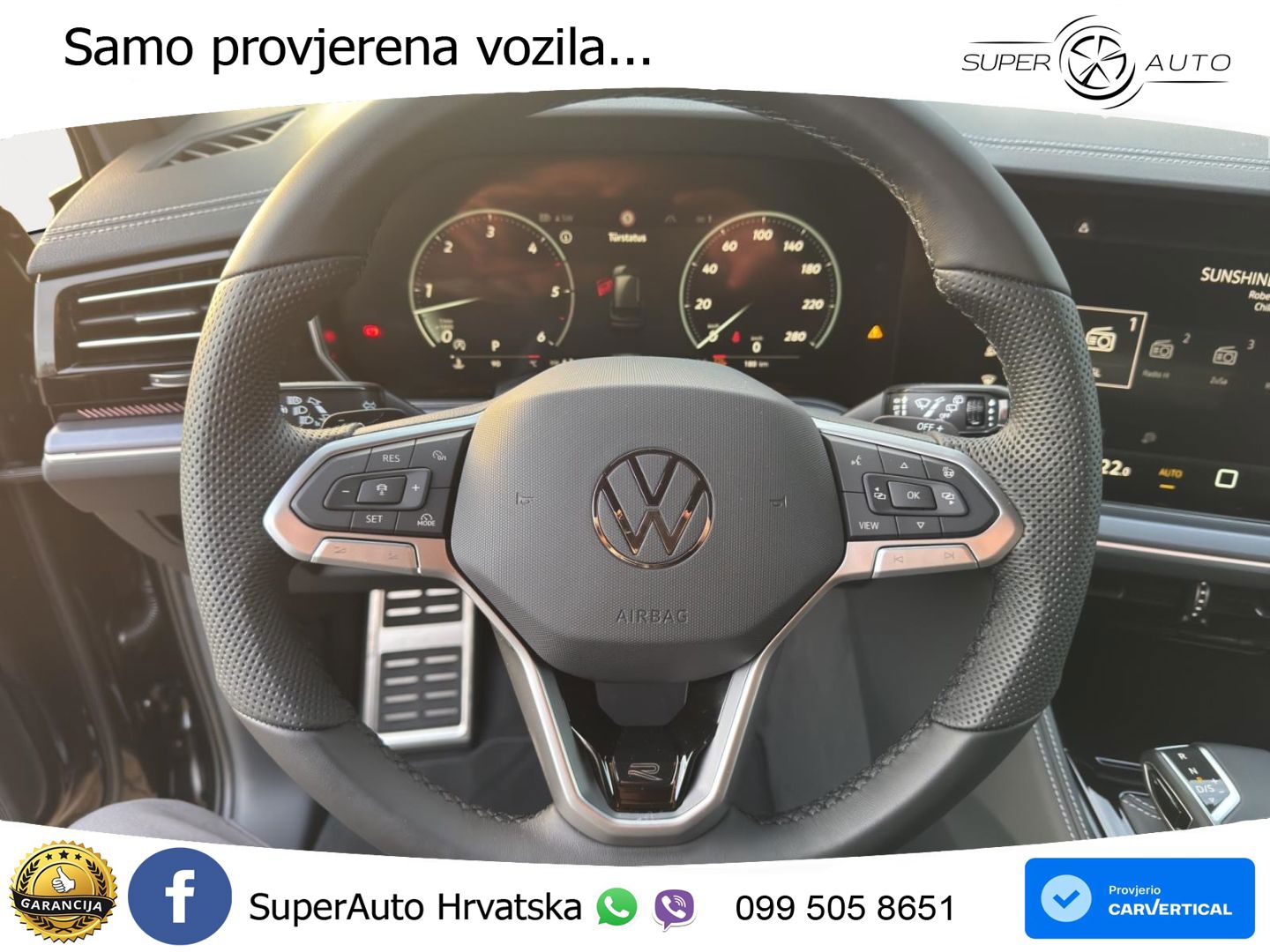 Volkswagen Touareg 3.0 V6 TDI (286 KS) 4MOTION Tiptronic ZRAČNI+ACC+4xGR SJED+KAM